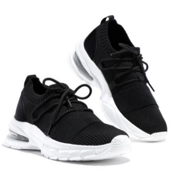 Shoes - Fly Knit Slip On Sneaker in Black